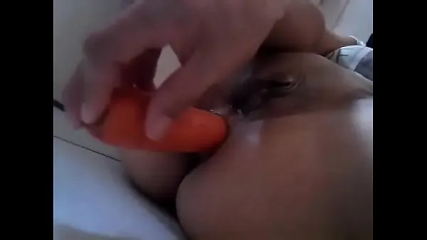 Big carrot in pussy total Clips