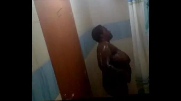 Big Kenyan bbw in mtotel shower 2 total Clips