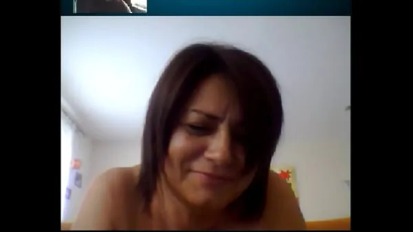 Stora Italian Mature Woman on Skype 2 klipp totalt