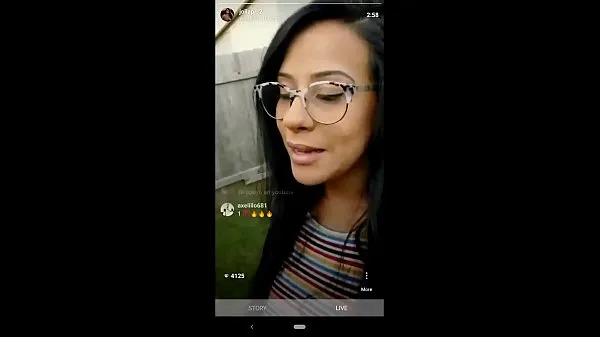 Big Husband surpirses IG influencer wife while she's live. Cums on her face total Clips