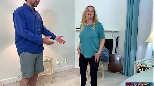 Big Stepson helps stepmom make an exercise video - Erin Electra total Clips