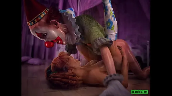بڑے A Taste of Clown Cum. 3D Horror Porn کل کلپس