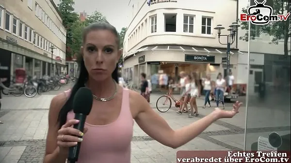 German milf pick up guy at street casting for fuck Jumlah Klip yang besar