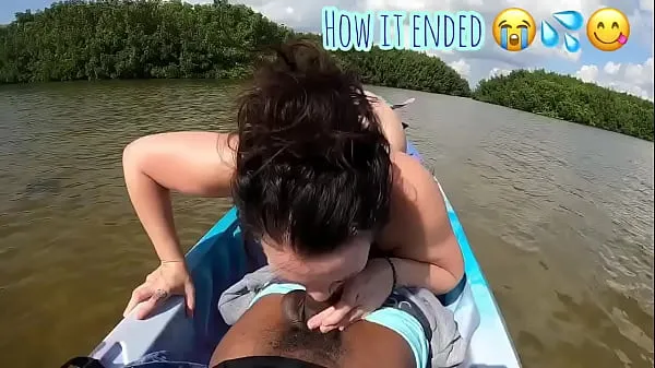 Big Mandi May sucks tour guide and he knocks her in the water total Clips