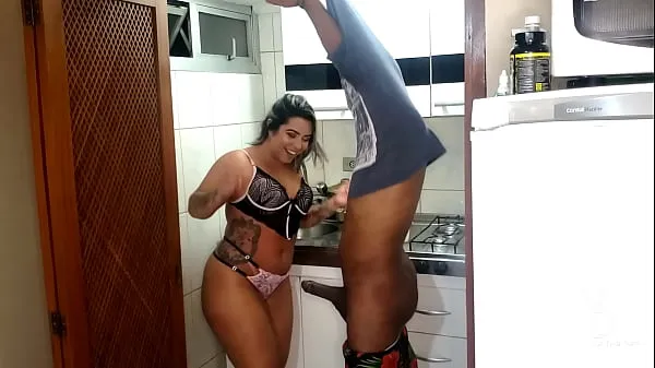 Big Nego Top Delicia caught me tasty in the kitchen total Clips
