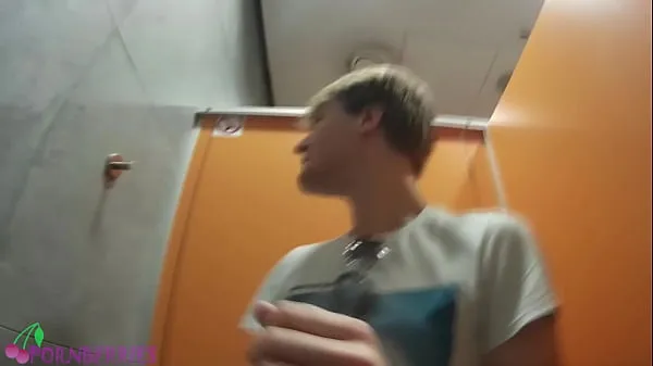 Big College friends having gay fun in public toilet total Clips
