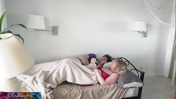 Big Stepmom shares a single hotel room bed with stepson total Clips