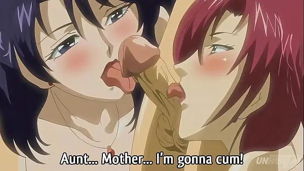 Big Step Mom and Step Aunt Fuck the Young Boy - Hentai Uncensored [Subtitled total Clips